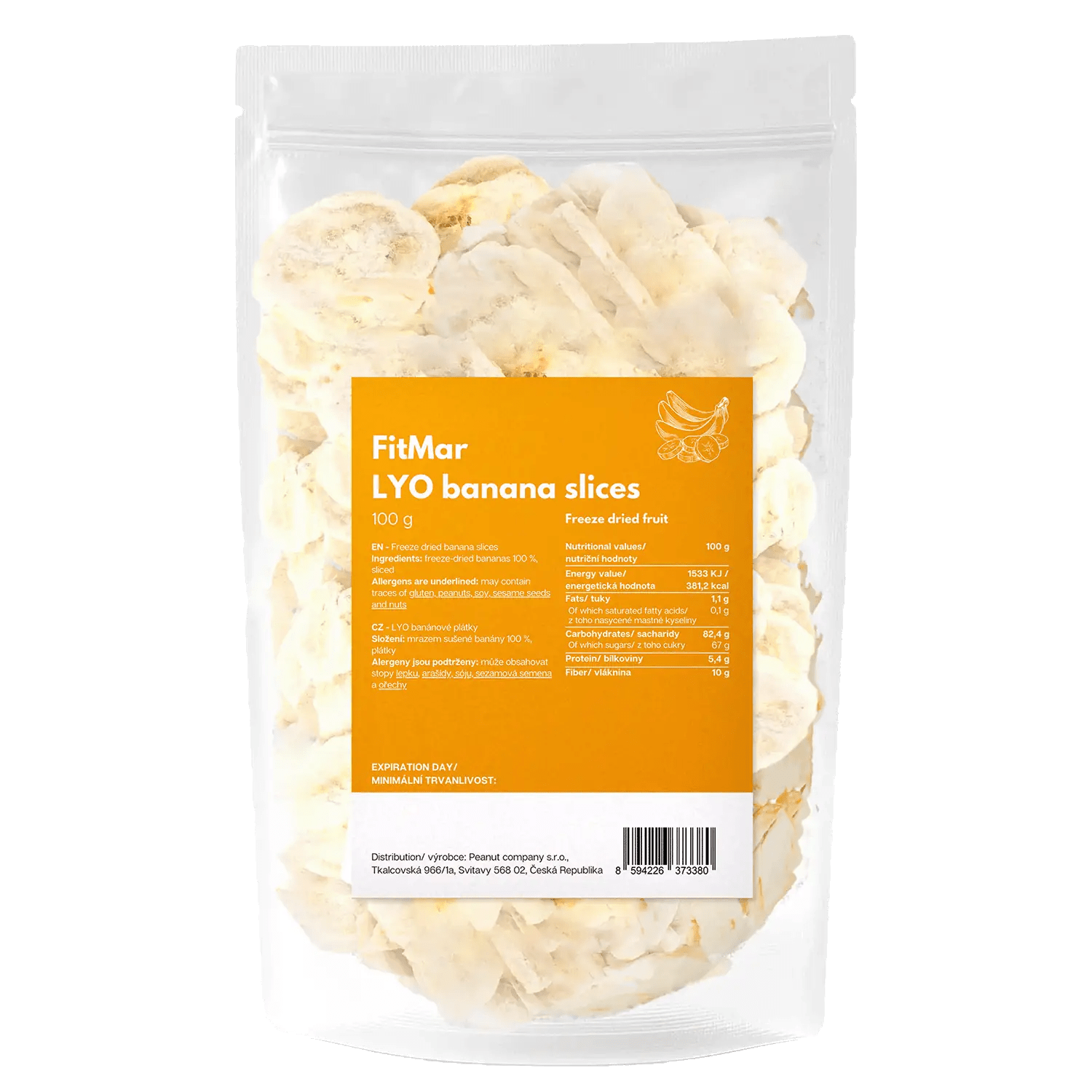 Liofilizirana banana - FitMar.si