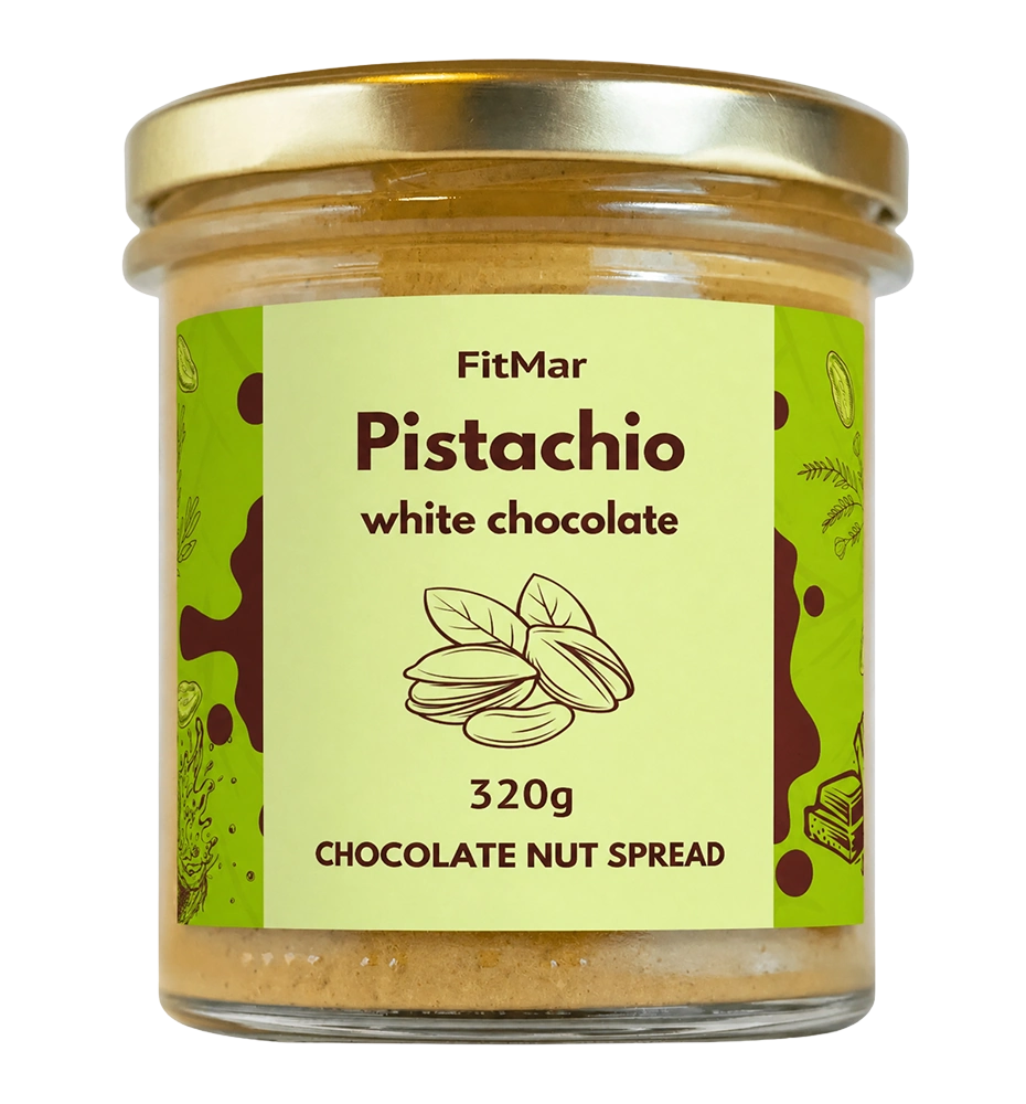 Pistaziencreme mit weißer Schokolade
